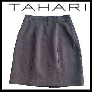 New Tahari Black Classic Above Knee Length Pencil Skirt (8)